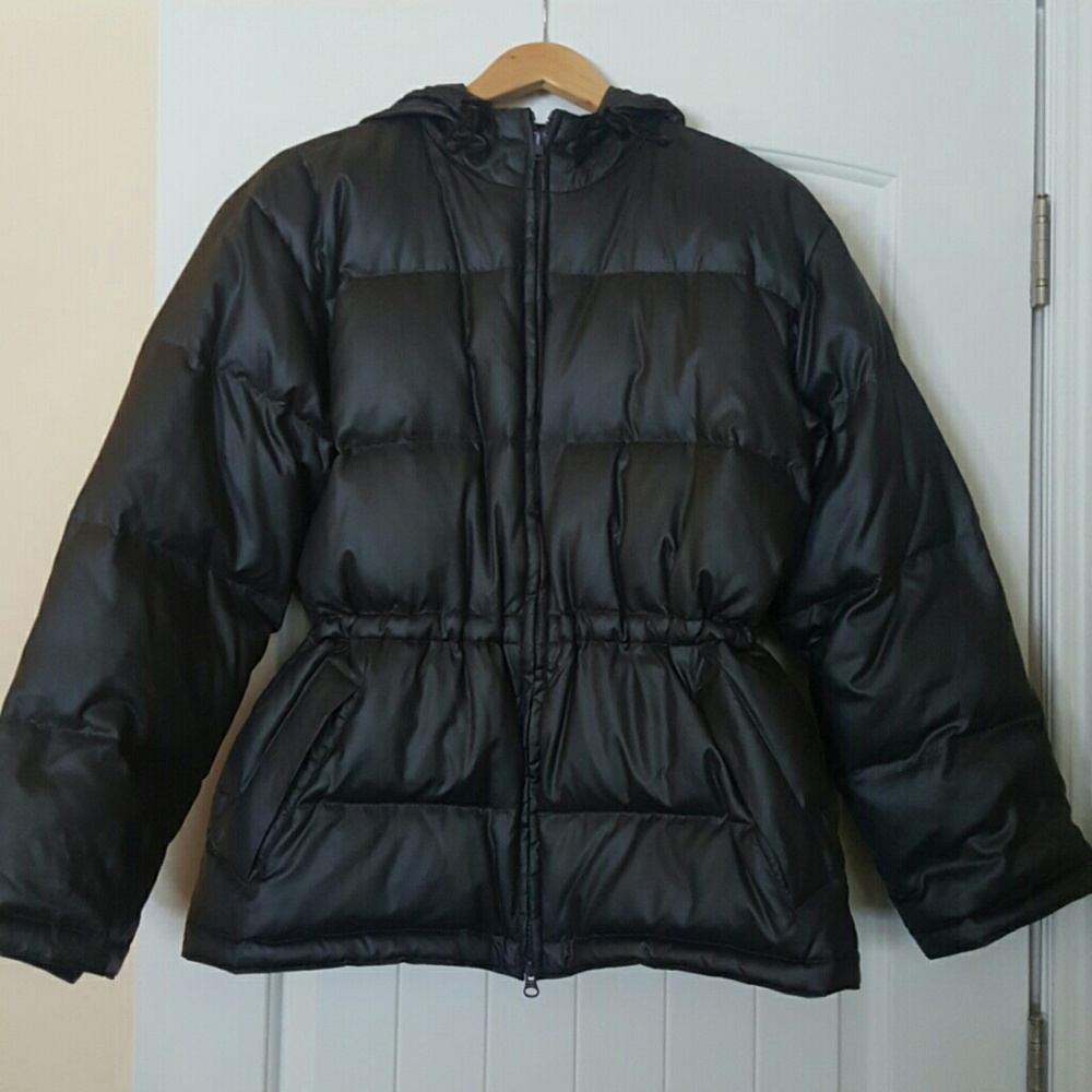 The Limited gray puffy coat.